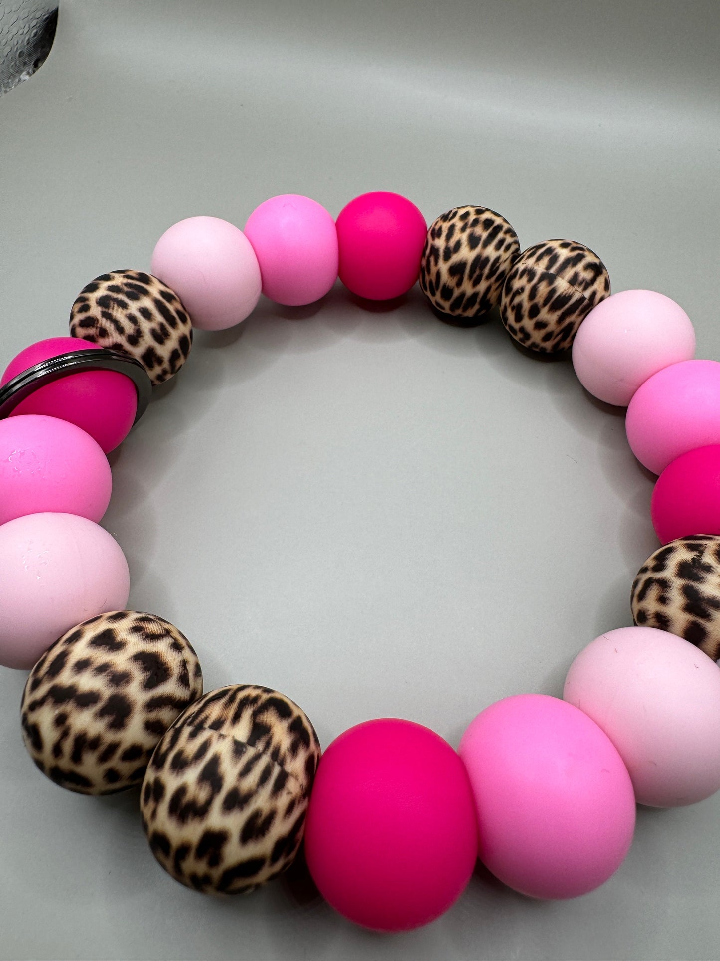 Hot Pink and CHEETAH silicone wristlet! THIS IS simply gorgeous!